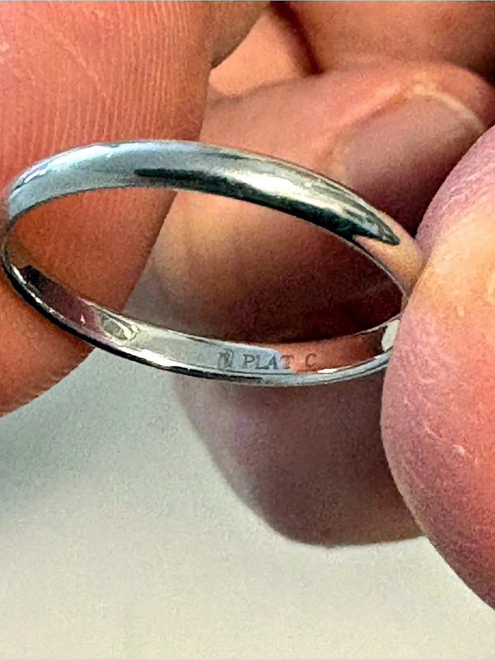 Blue Nile Classic Wedding Ring in Platinum (2mm) ring size 6
